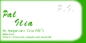 pal ilia business card